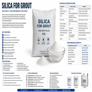 Premium Silica for Grout Export | High Purity SiO₂ Best Price Supply