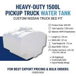 Pickup Truck Water Tank | Durable Polyethylene Water Storage Tank
